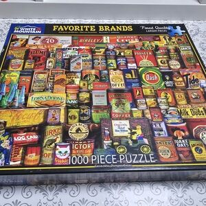 White Mountain Favorite Brands Colorful Puzzle